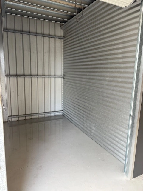 Spacious and secure self-storage unit interior